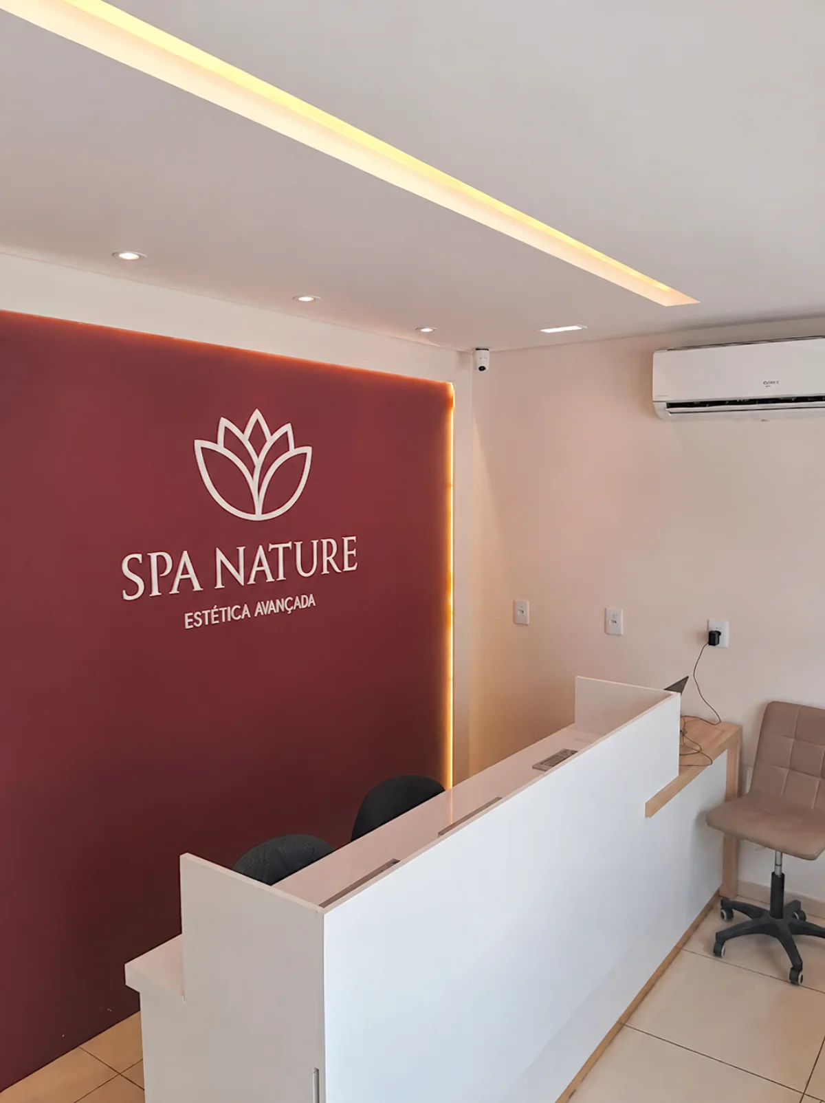 Recepção da clínica Spa Nature Bezerra